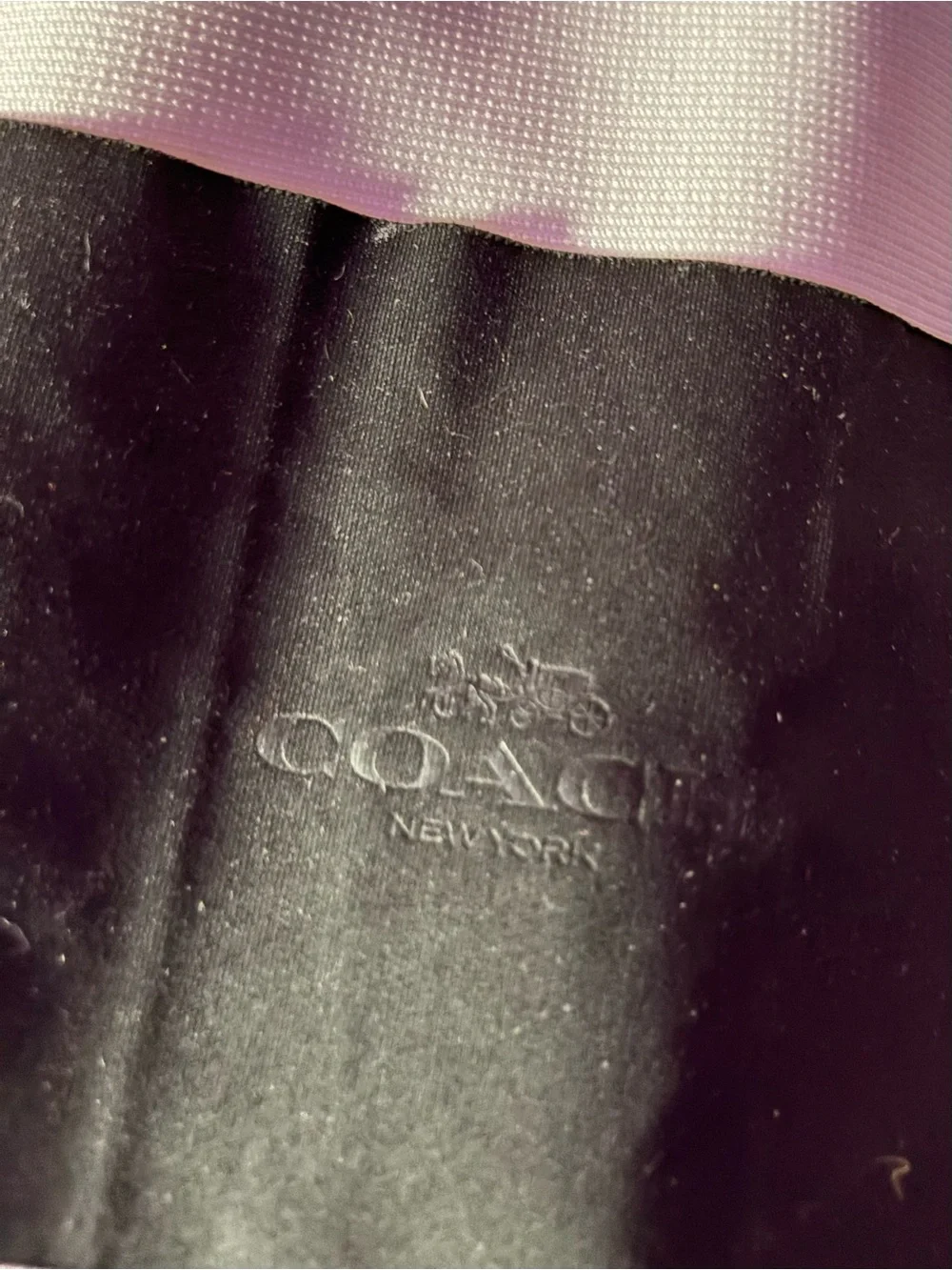 Authentic Coach Black Microfiber Eyeglass Cleaning Cloth
